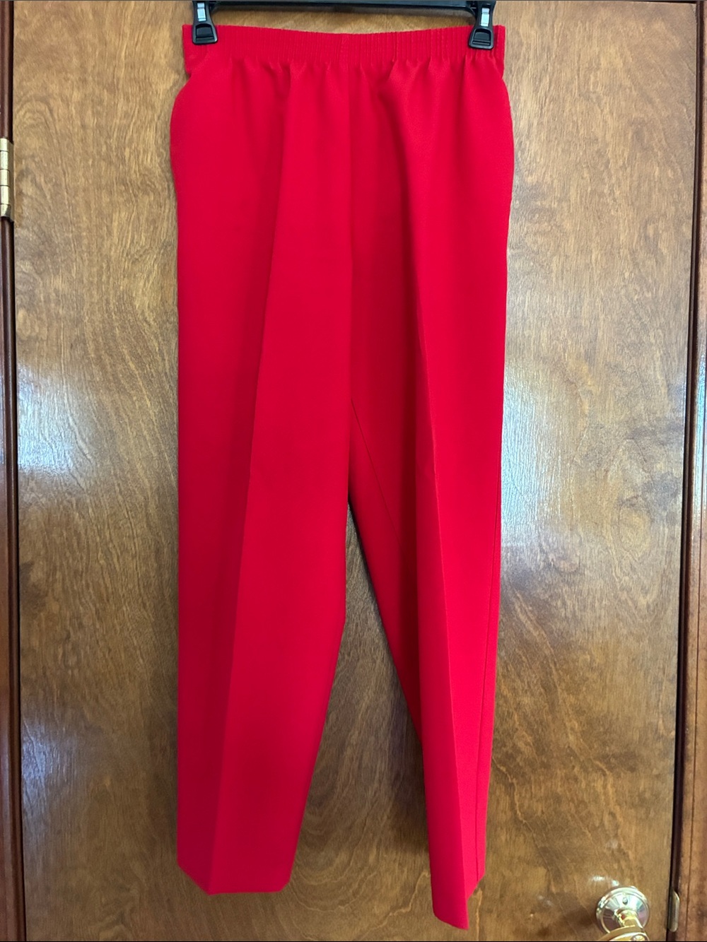 Vintage Allison Daley Bright Red Elastic-Waist Dress Pants Size 10